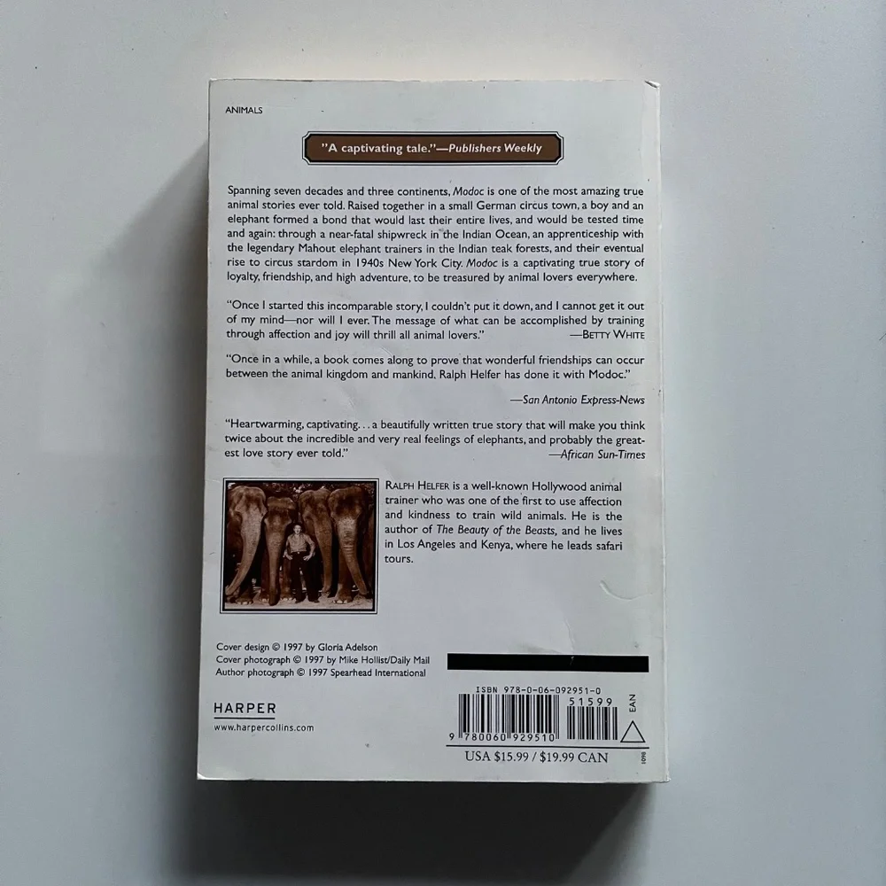 Modoc by Ralph Helfer Book - Picture 2 of 5